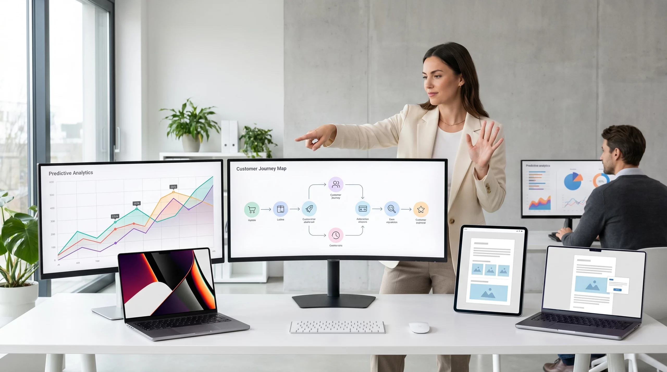 Predictive analytics and personalized AI communication systems dashboard