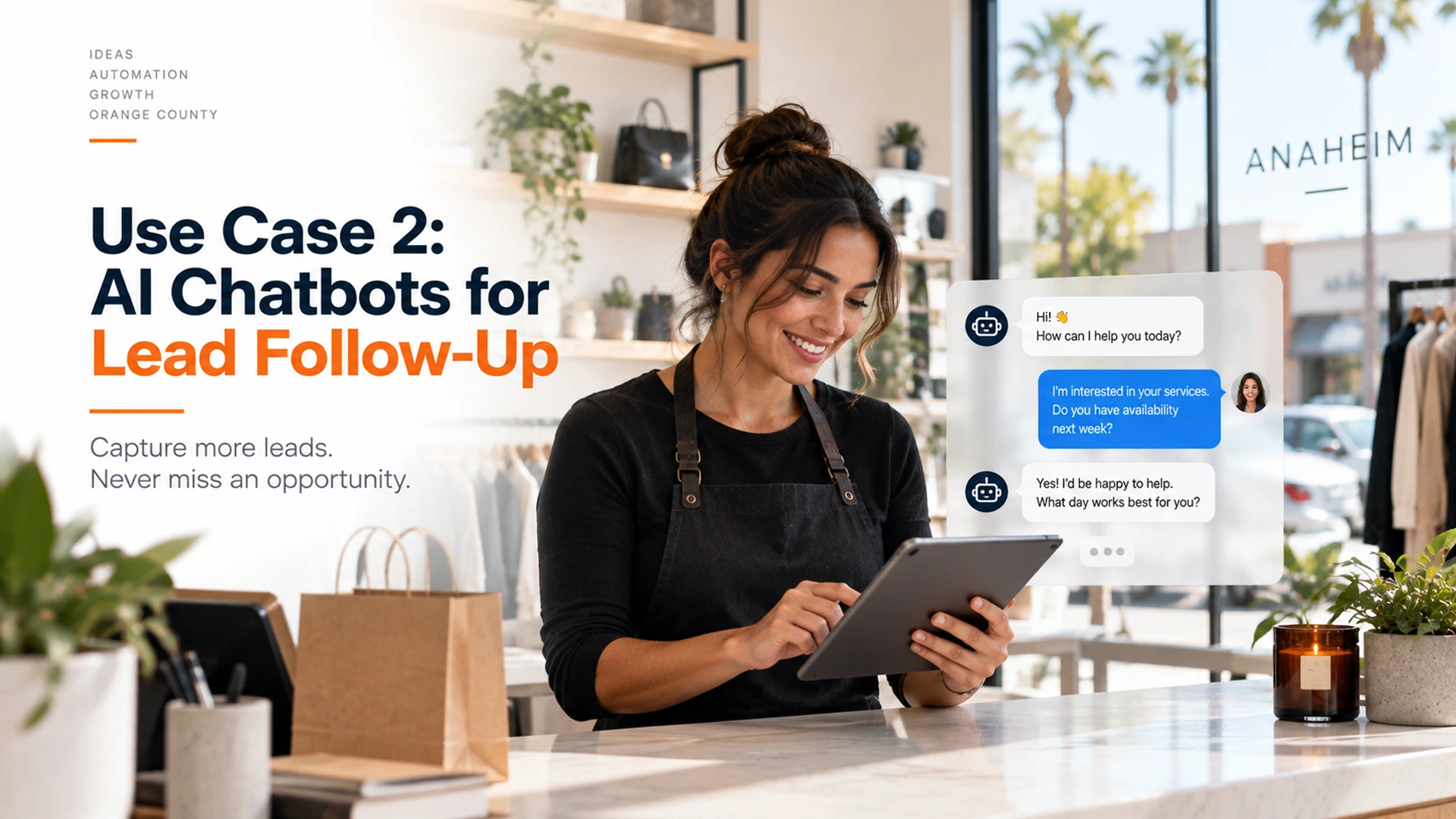 AI chatbot lead follow-up for Anaheim small business