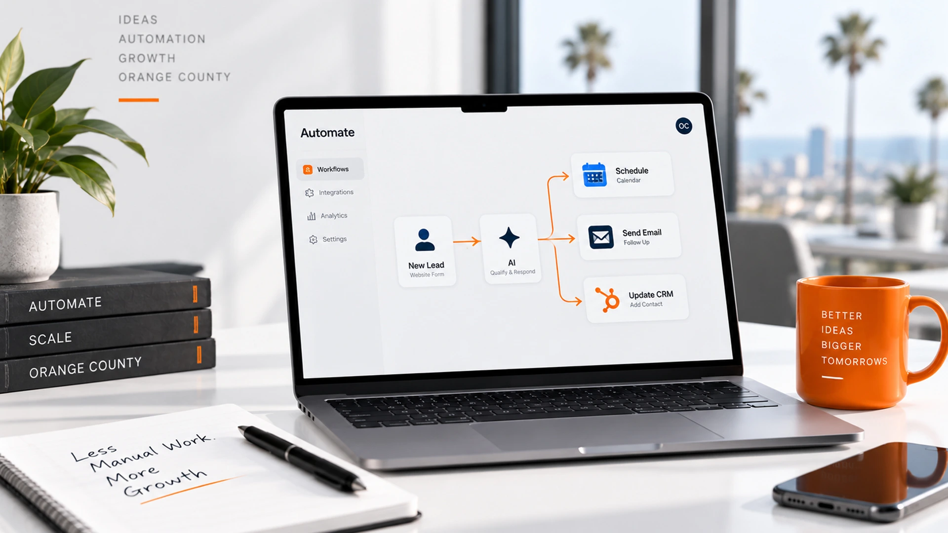 workflow automation diagram for Orange County small business