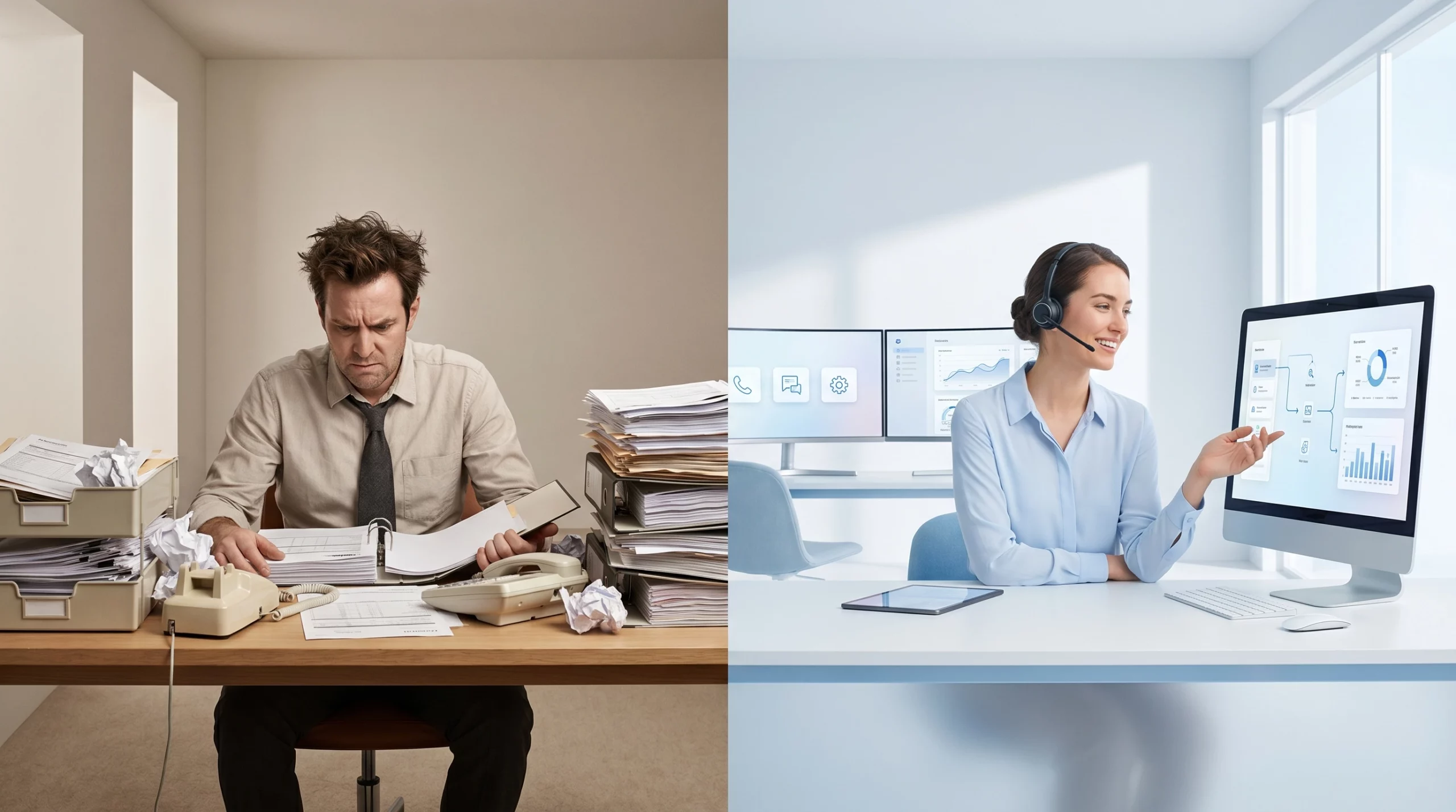 Comparison of manual vs automated customer intake processes