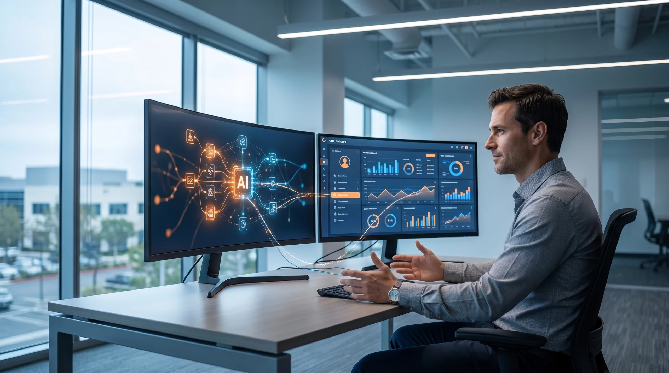 Orange County AI lead qualification integrated with a CRM platform