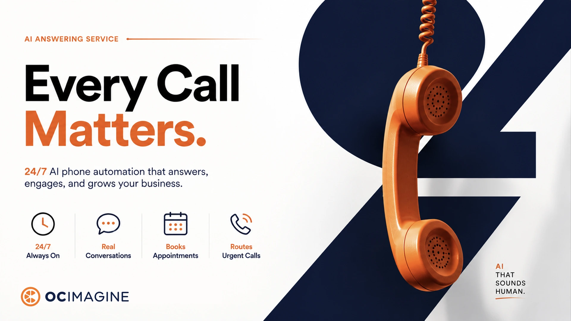 orange county ai answering service helping a local business owner manage calls
