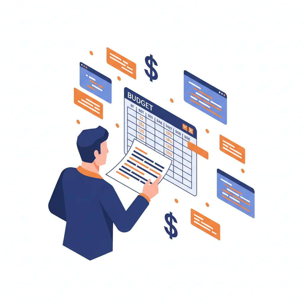 Software development cost estimation with budget planning and code
