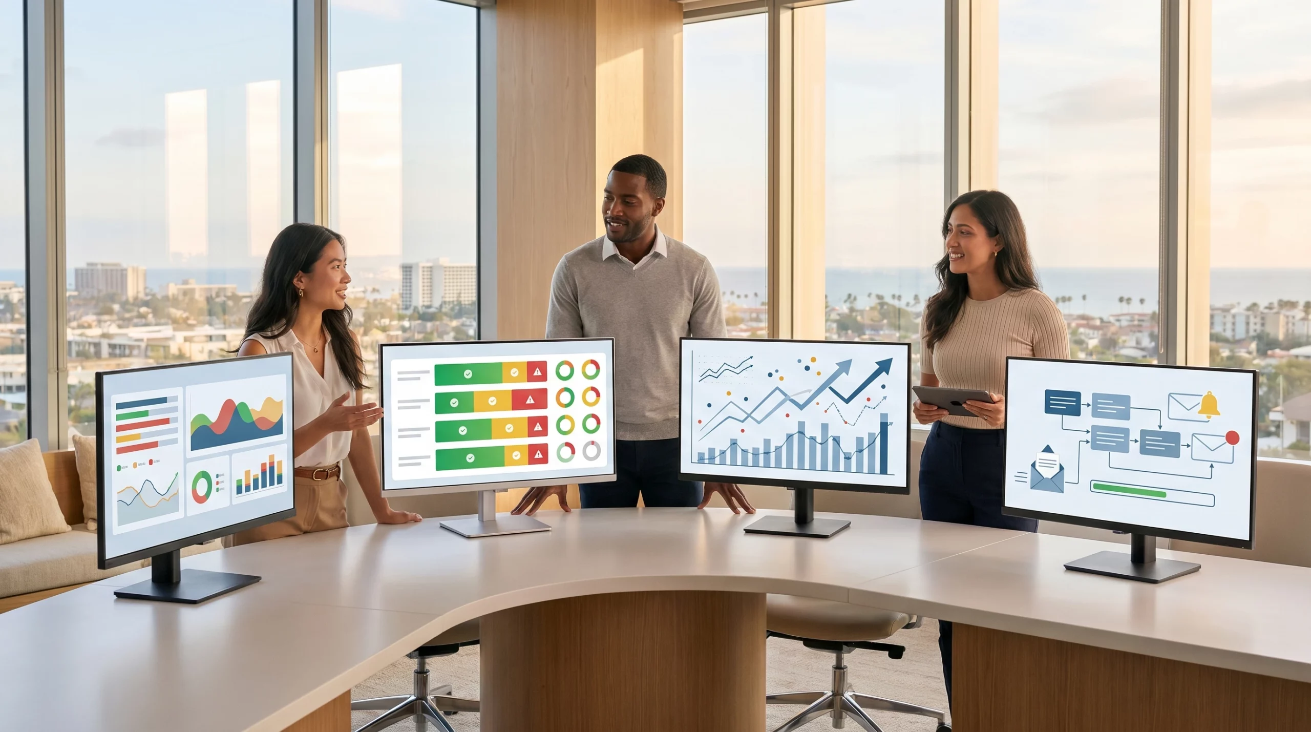 AI customer success dashboard Orange County business team collaboration