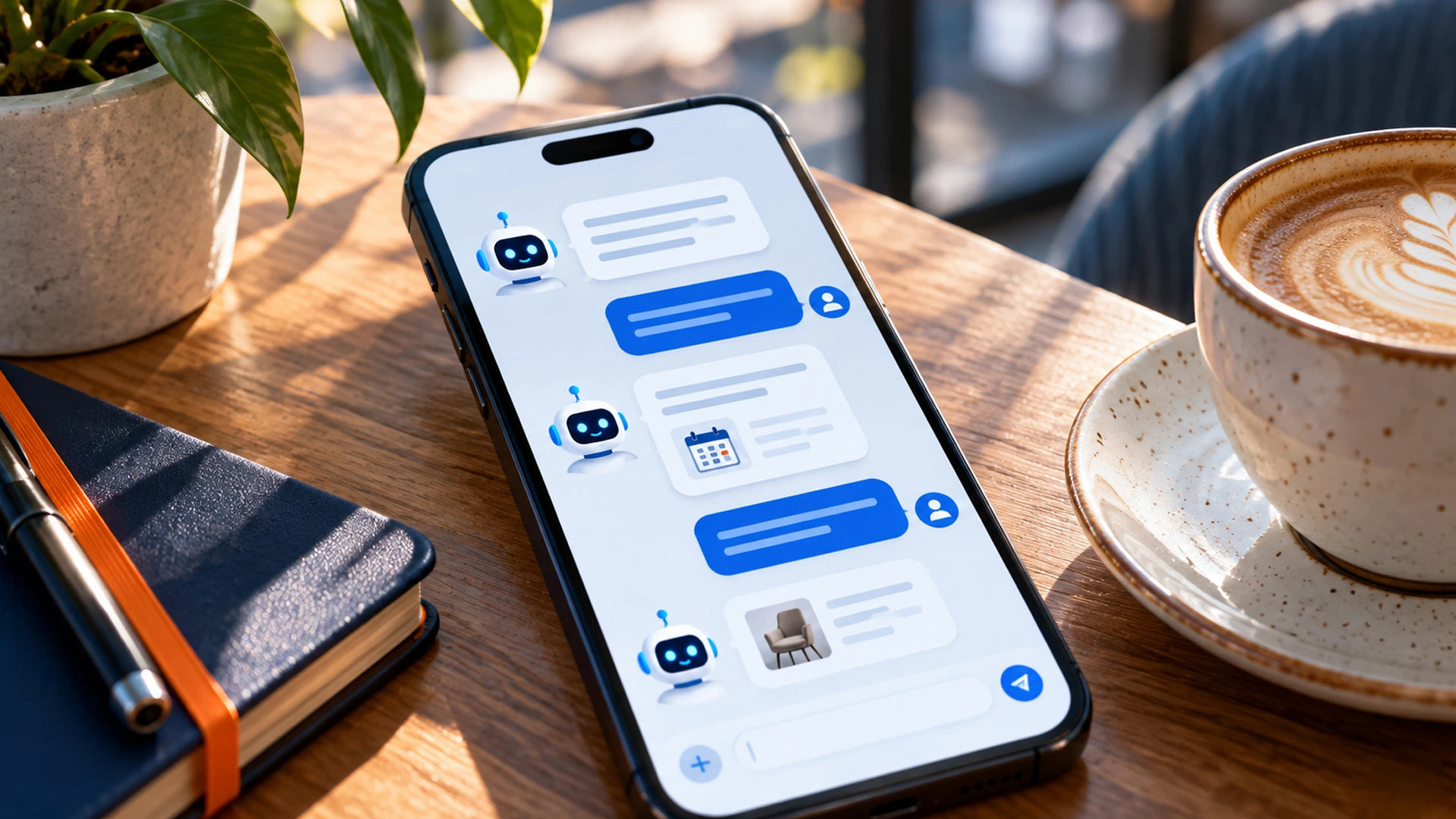 Custom AI chatbots Orange County business answering customer questions on phone