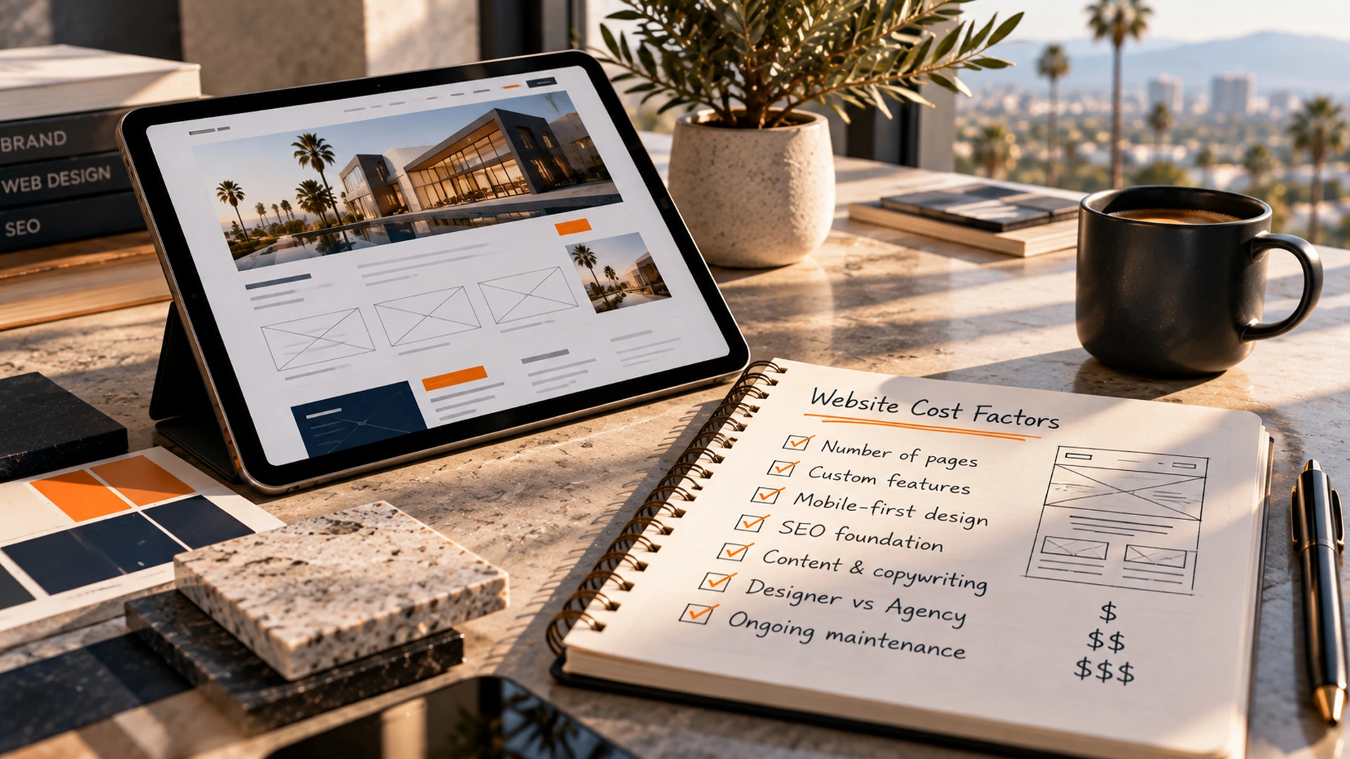 factors that affect website design cost orange county