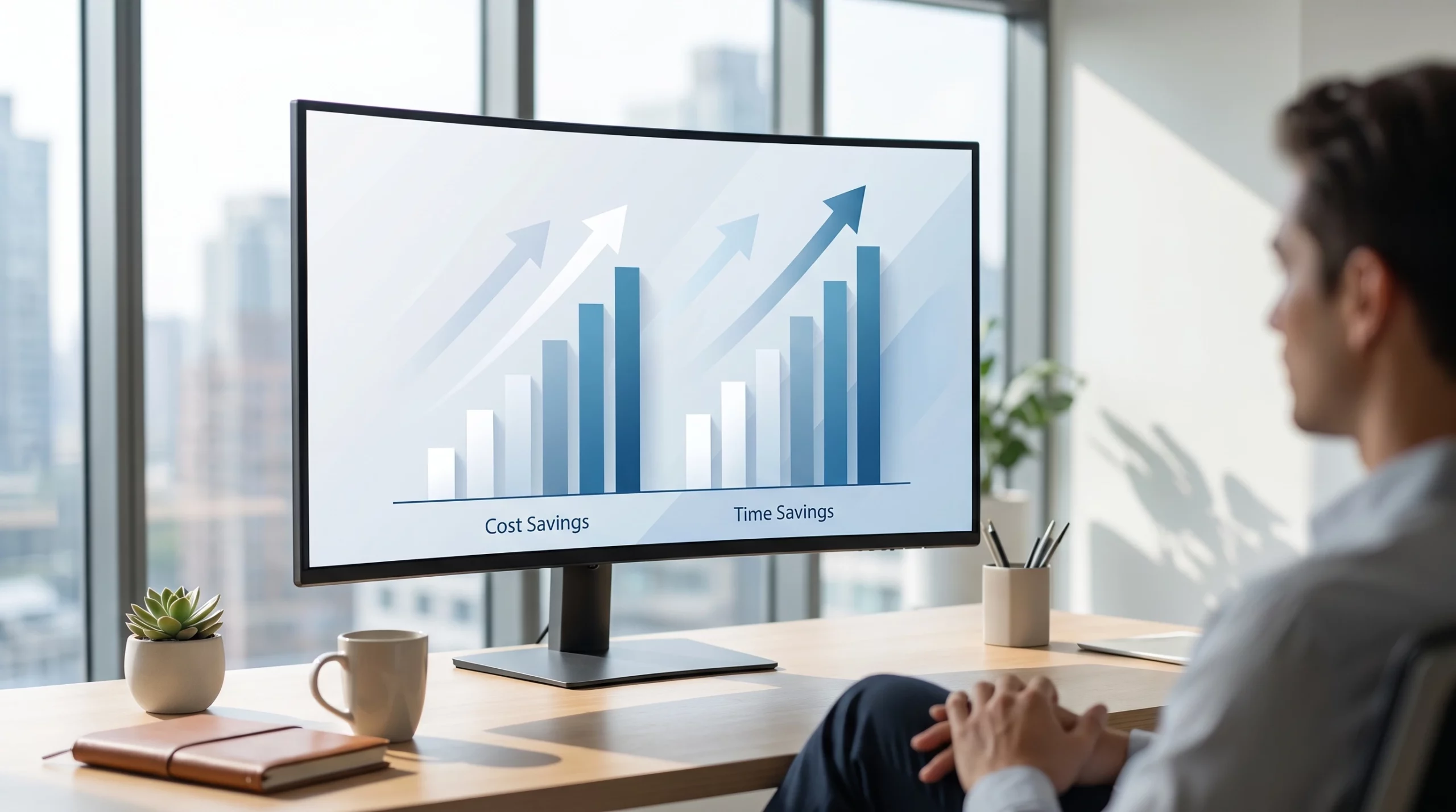chart showing roi and time savings from ai automation