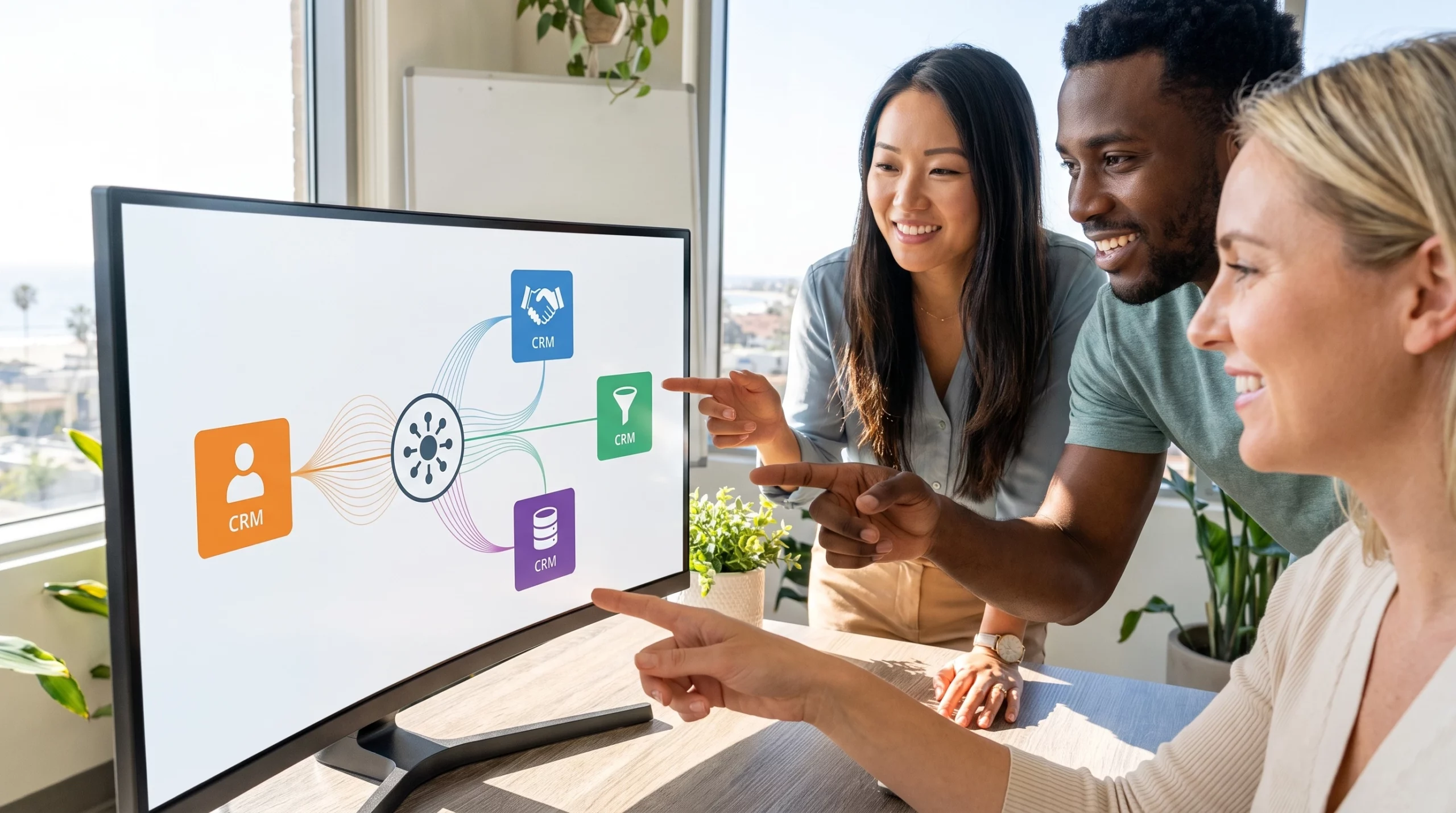 AI workflow automation connecting CRM tools for Orange County businesses